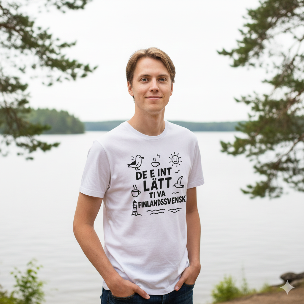 De e int lätt ti va finlandssvensk - T-shirt